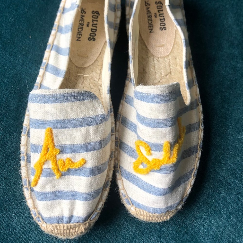 Custom Soludos Smoking Slipper Espadrilles NWT